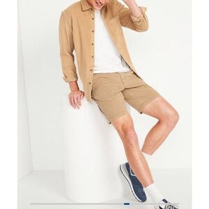 Old Navy Broken-in Straight Khaki Non-Stretch Shorts for Men